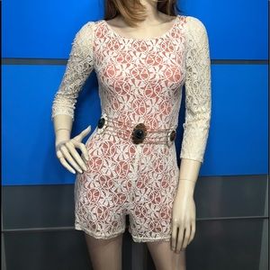 ARK & CO by ANGL • Creme Lace/ Orange jumper/ (S)